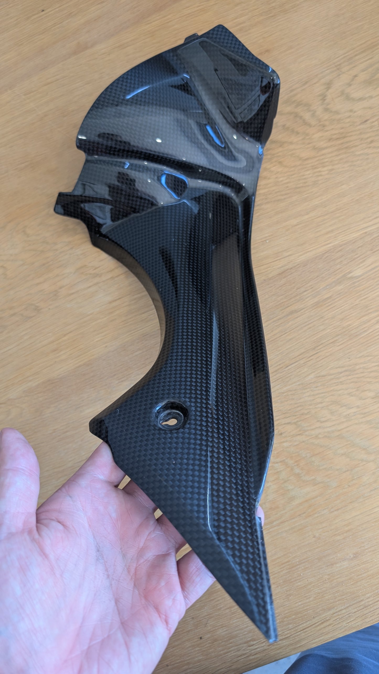 RH Cockpit Infill Carbon Fibre Triumph Daytona 675 675R 2013 2017 T2309398