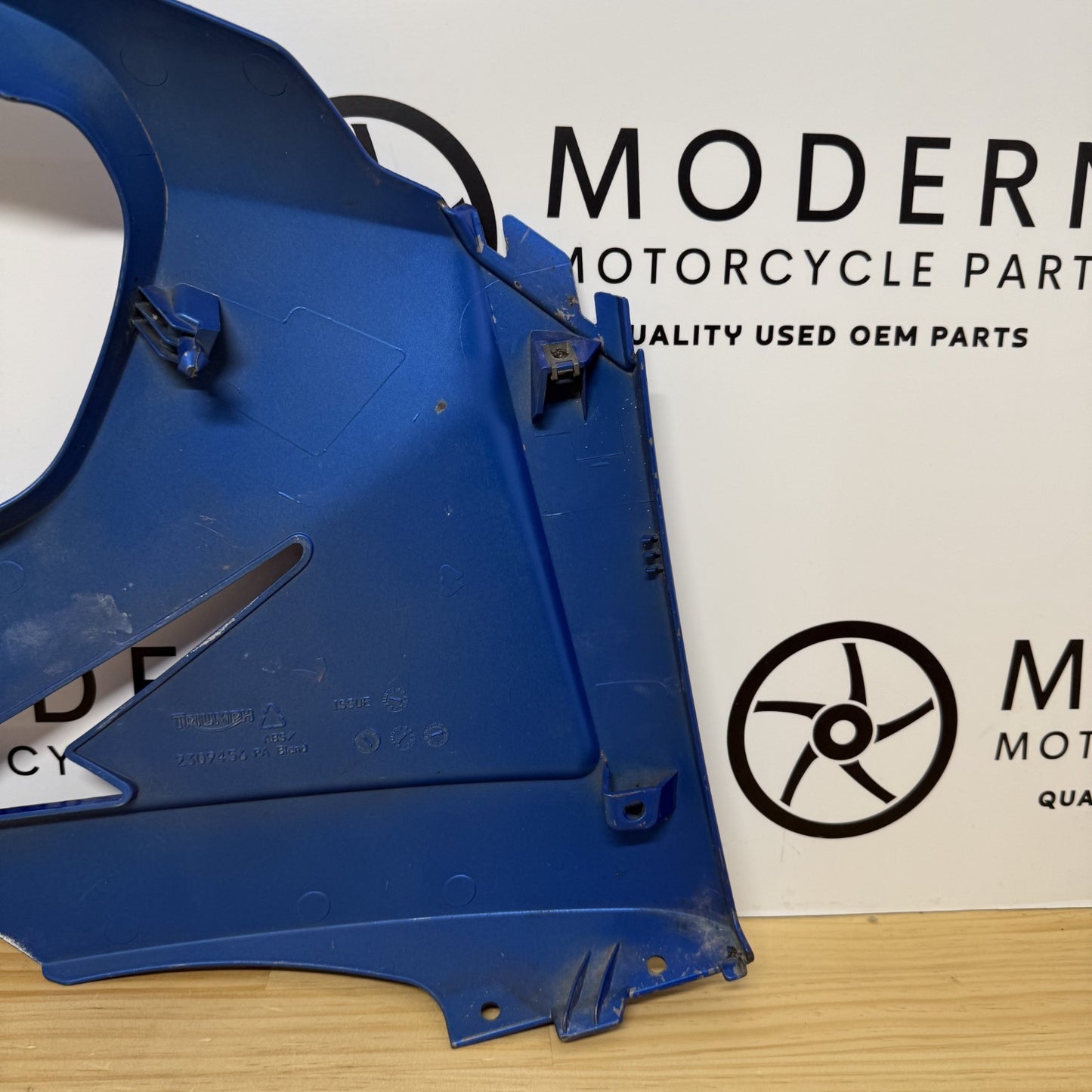 Triumph Daytona 675R 675 2013-2017 Left Lower Fairing Blue T23094546 OEM