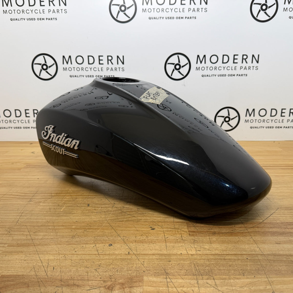 Indian Scout 2015-2021 Fuel Tank Black 1024443-266 Genuine OEM *damage*