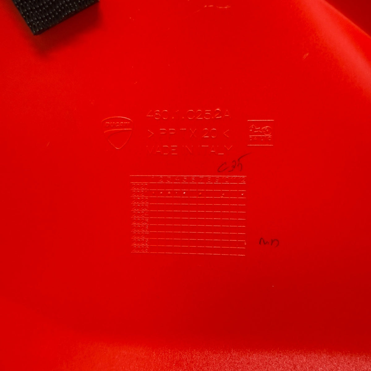 Ducati Monster 937 950 2021-2025 Left Tank Fairing Red 4801C252A Genuine OEM