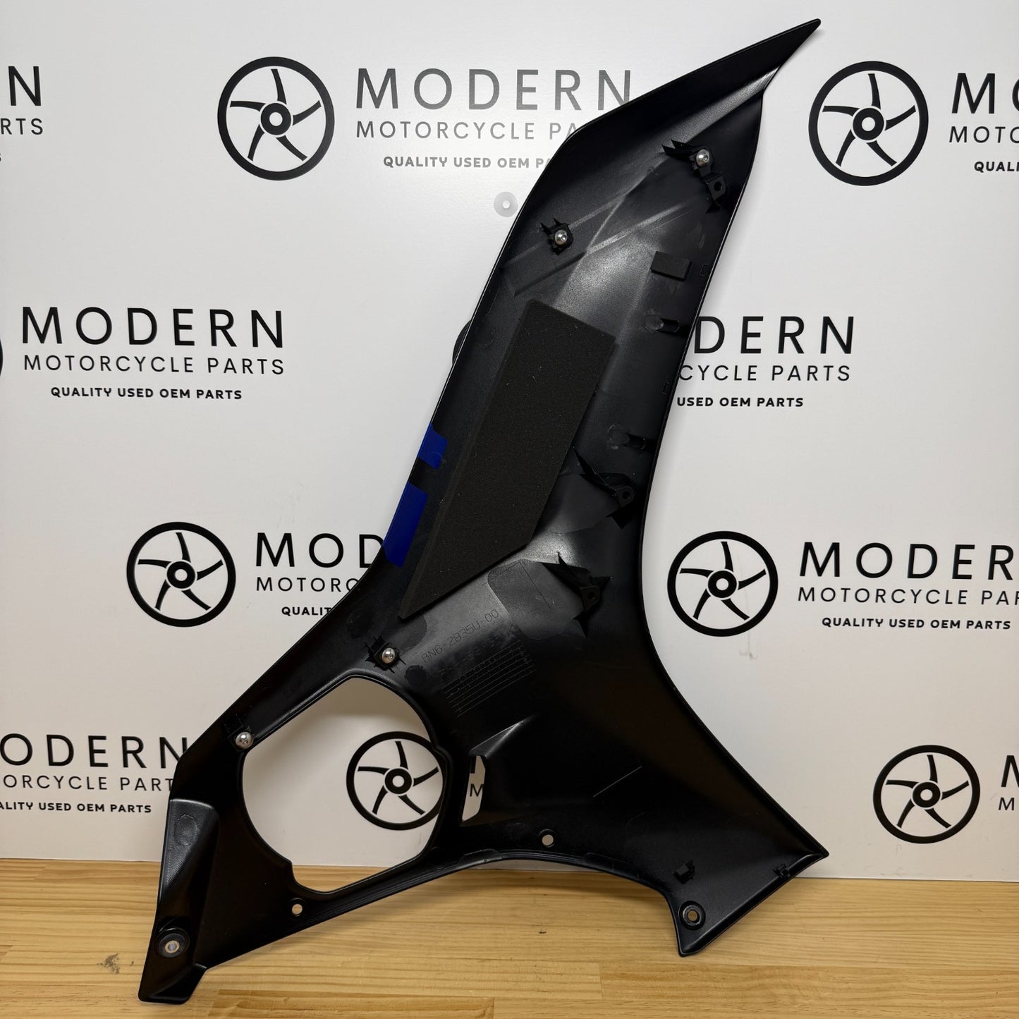 Yamaha YZF-R6 2017-2024 Left Outer Fairing Black BN6-W283U-00-P0 Genuine OEM
