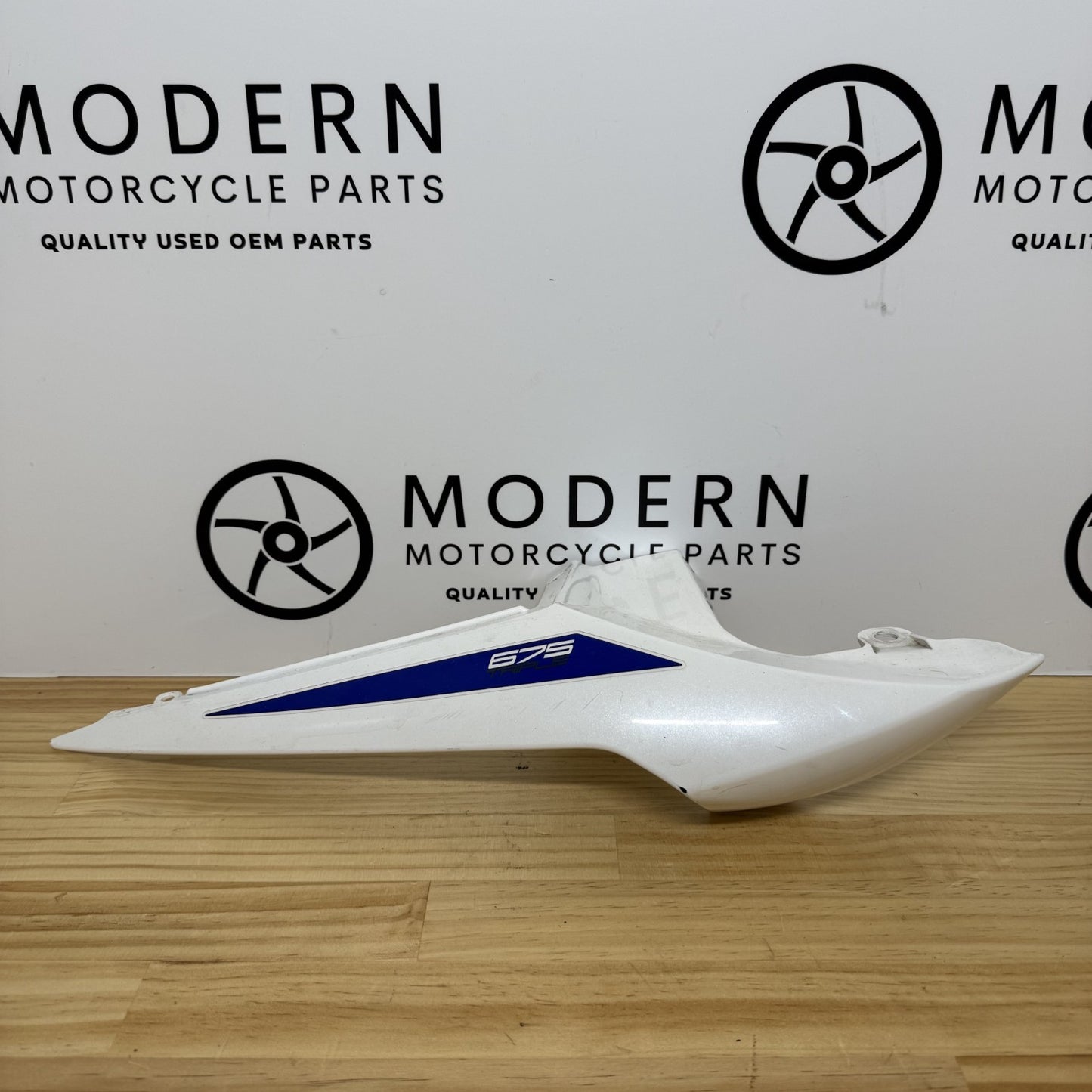 Triumph Daytona 675R 675 2013-2017 Right Tail Fairing White T2309449 OEM