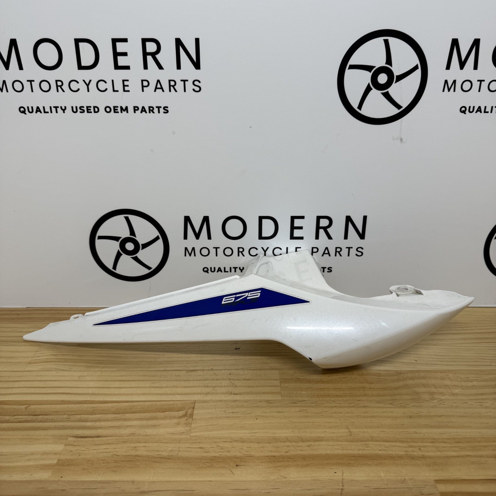 Triumph Daytona 675R 675 2013-2017 Right Tail Fairing White T2309449 OEM