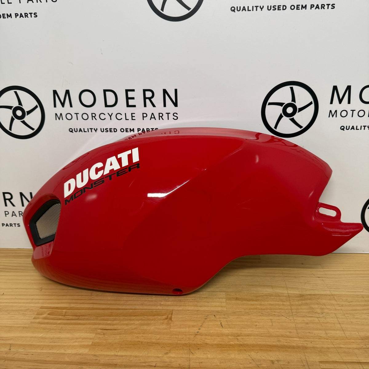 Ducati Monster 696 796 1100 Left Tank Fairing Red 48032601B Genuine OEM
