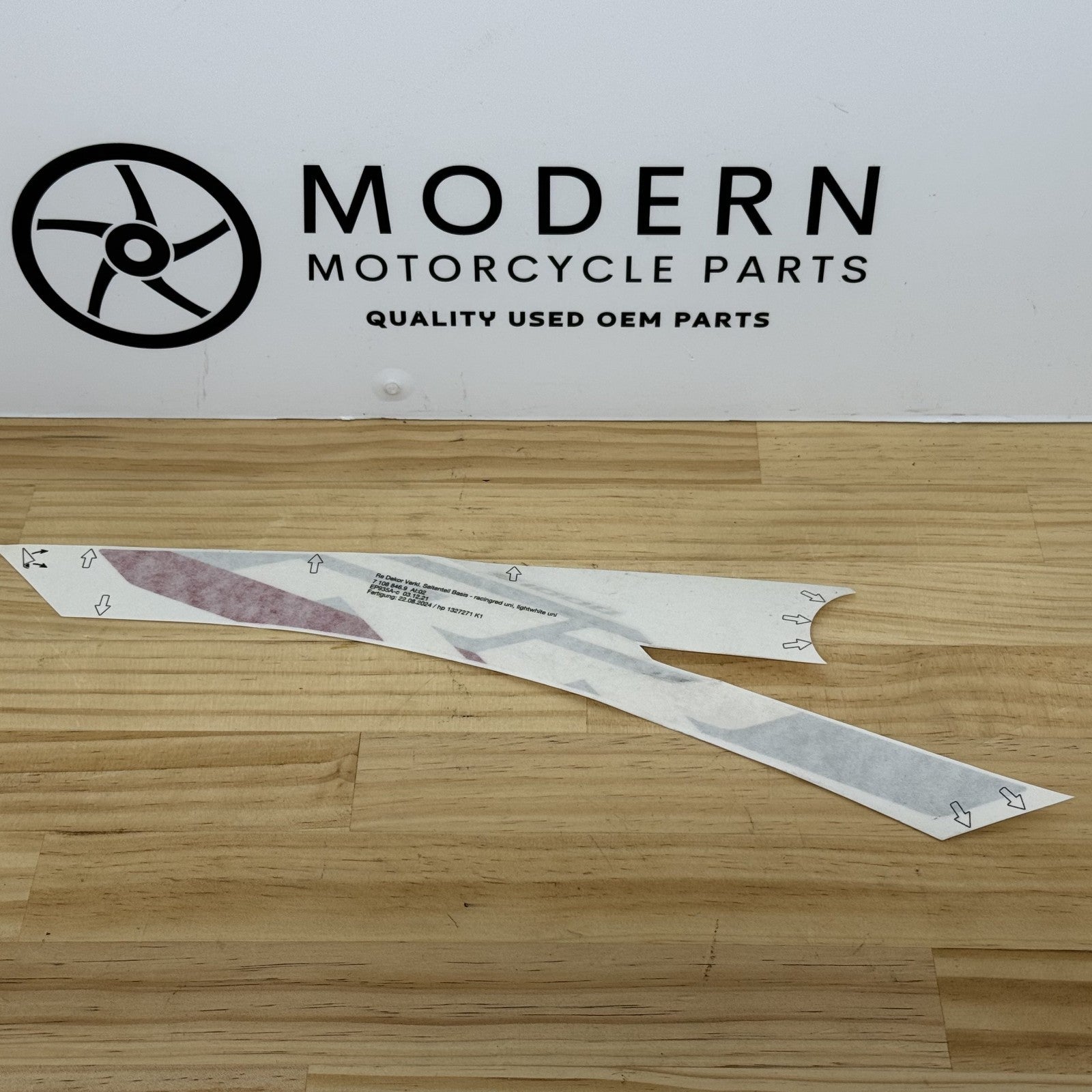 BMW S1000RR 2023-2024 Right Fairing Decal OEM 51147108846