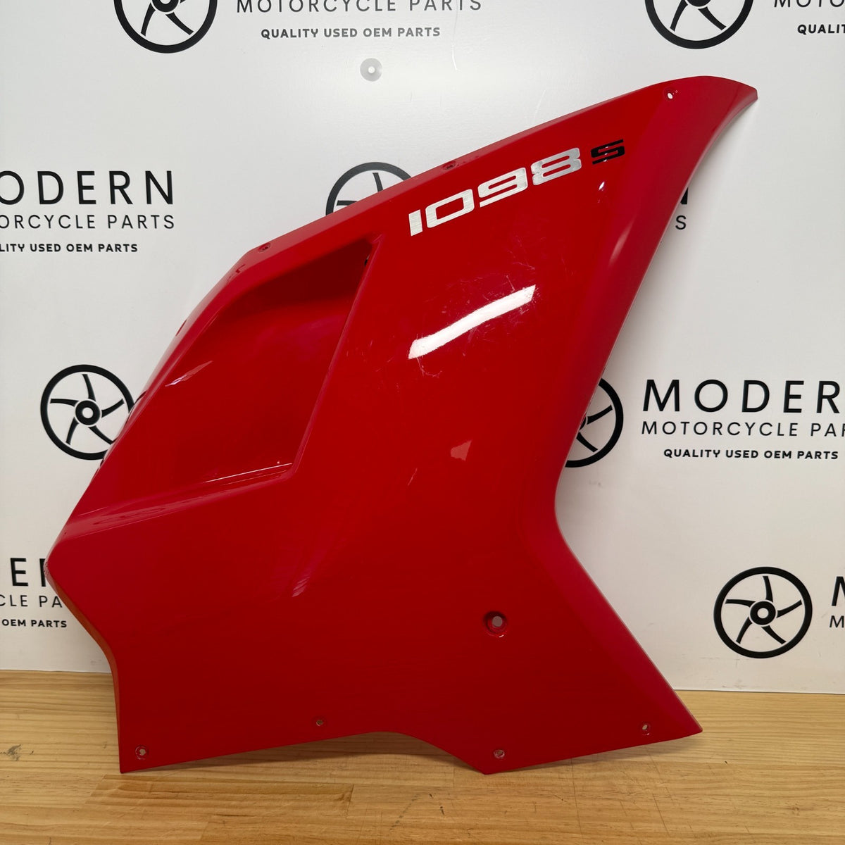 Ducati SBK 1098S 2007-2013 Right Fairing Red 48032292A Genuine OEM