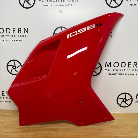 Ducati SBK 1098S 2007-2013 Right Fairing Red 48032292A Genuine OEM