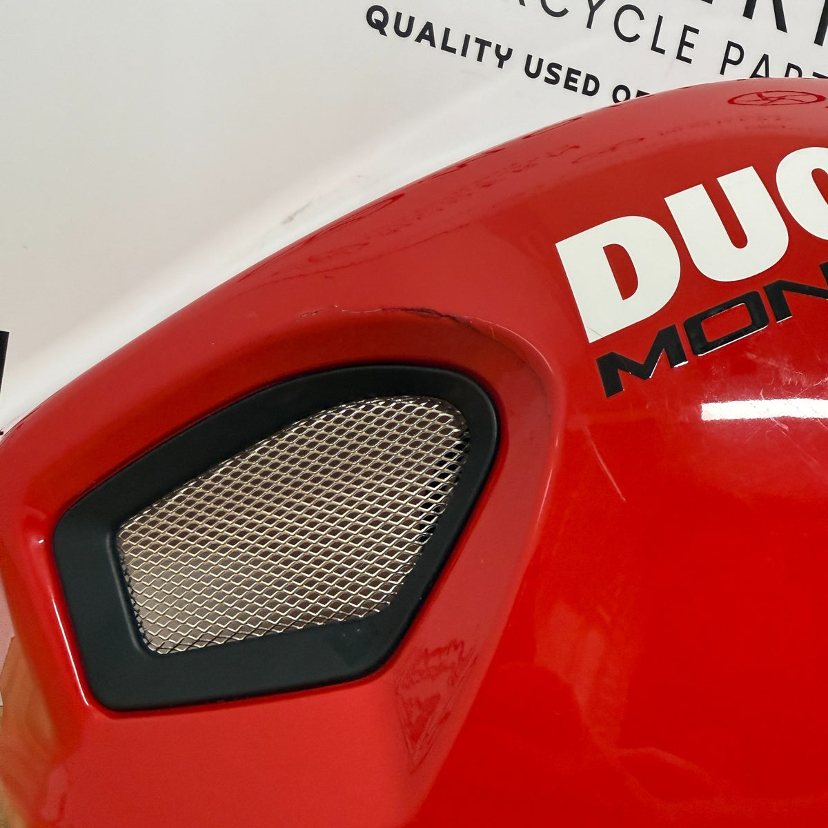 Ducati Monster 696 796 1100 Left Tank Fairing Red 48032601B Genuine OEM