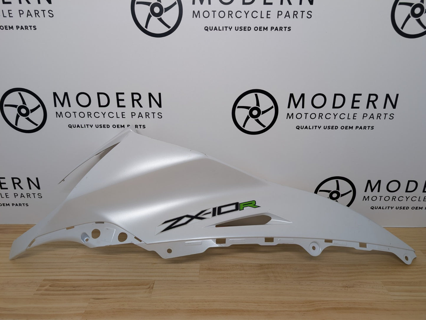 Kawasaki ZX10R Gen 4 2011 2015 Front Left Fairing White 55028033346K
