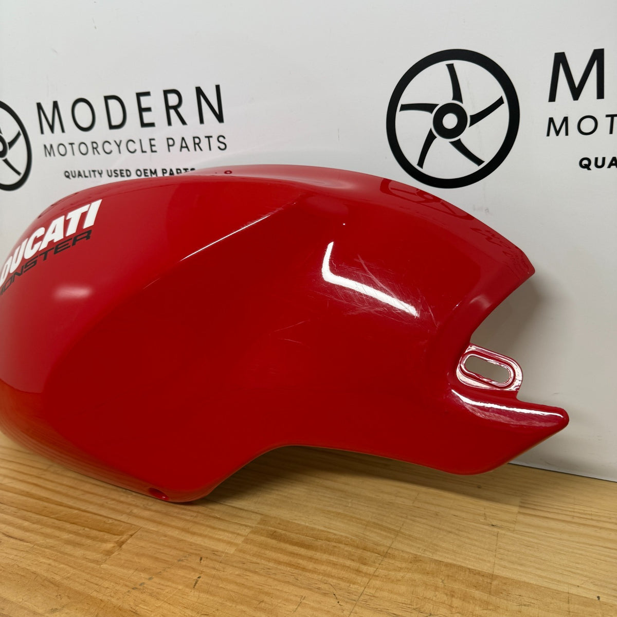 Ducati Monster 696 796 1100 Left Tank Fairing Red 48032601B Genuine OEM