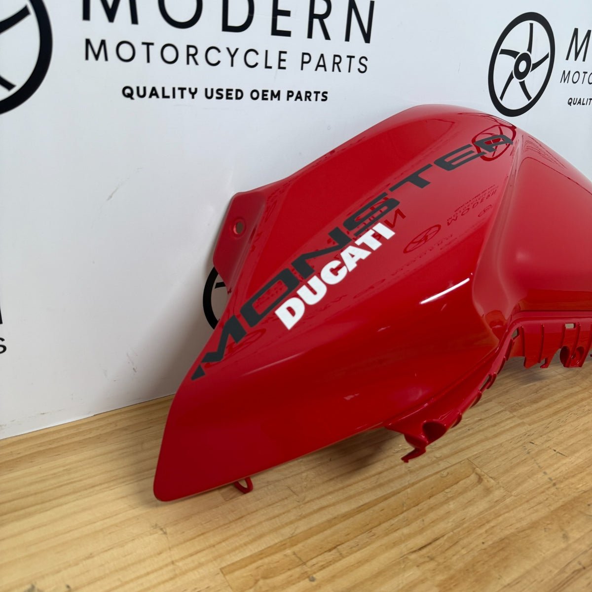 Ducati Monster 937 950 2021-2025 Left Tank Fairing Red 4801C252A Genuine OEM