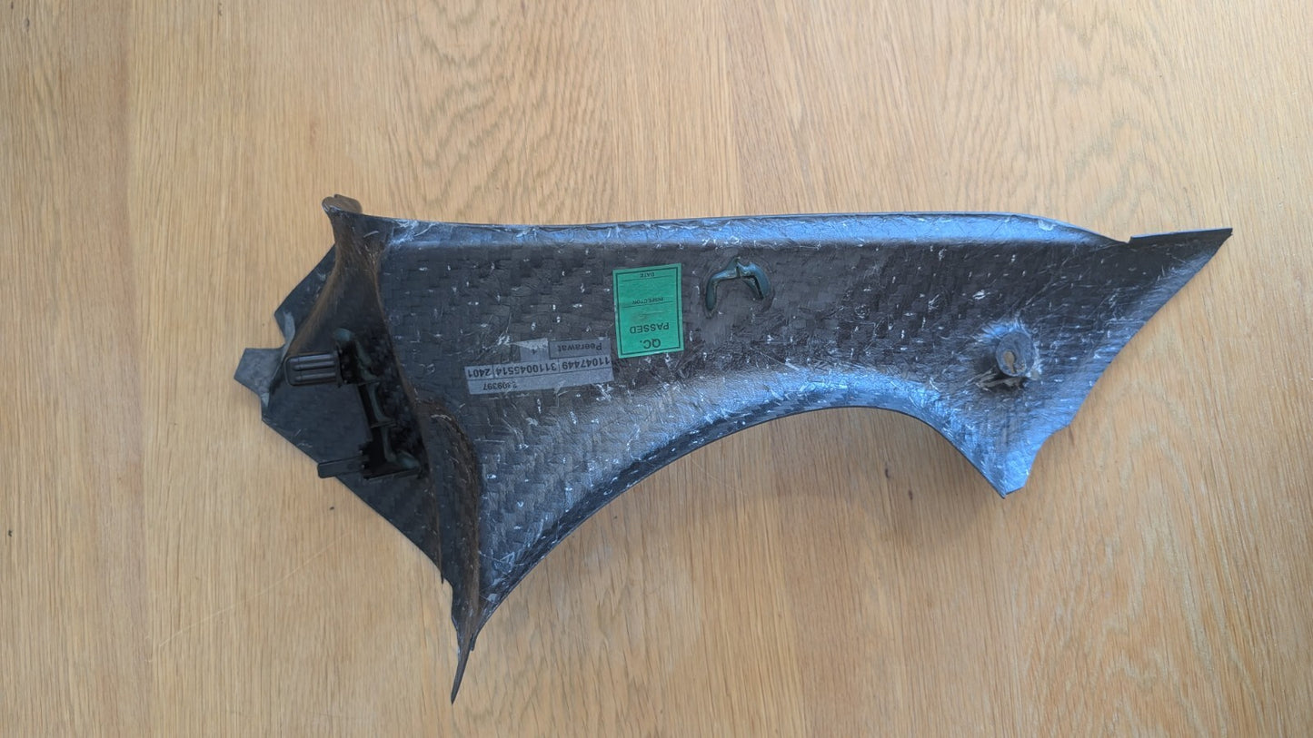 LH Cockpit Infill Carbon Fibre Triumph Daytona 675 675R 2013 2017 T2309397