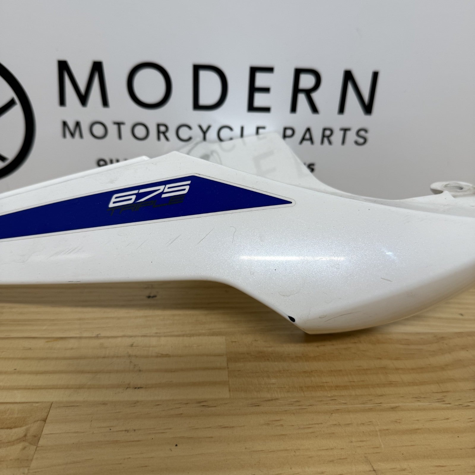 Triumph Daytona 675R 675 2013-2017 Right Tail Fairing White T2309449 OEM