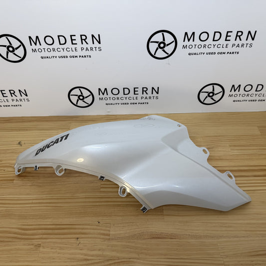 Ducati Multistrada 1200S 2010-2014 Left Tank Fairing White 48012952AA.AQ.AW