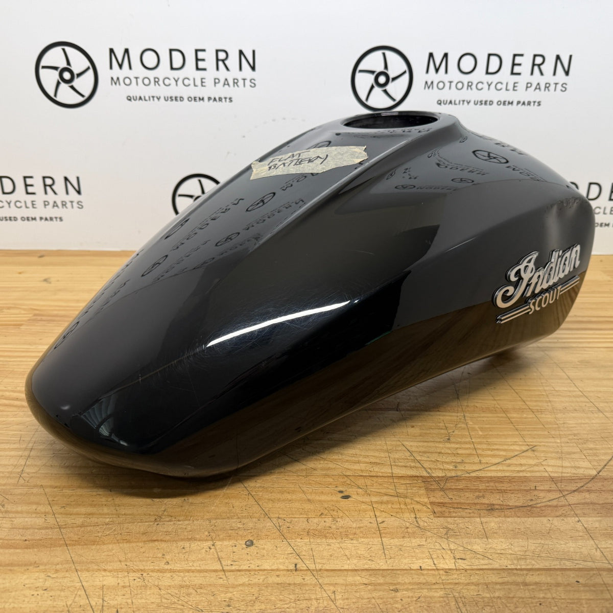 Indian Scout 2015-2021 Fuel Tank Black 1024443-266 Genuine OEM *damage*