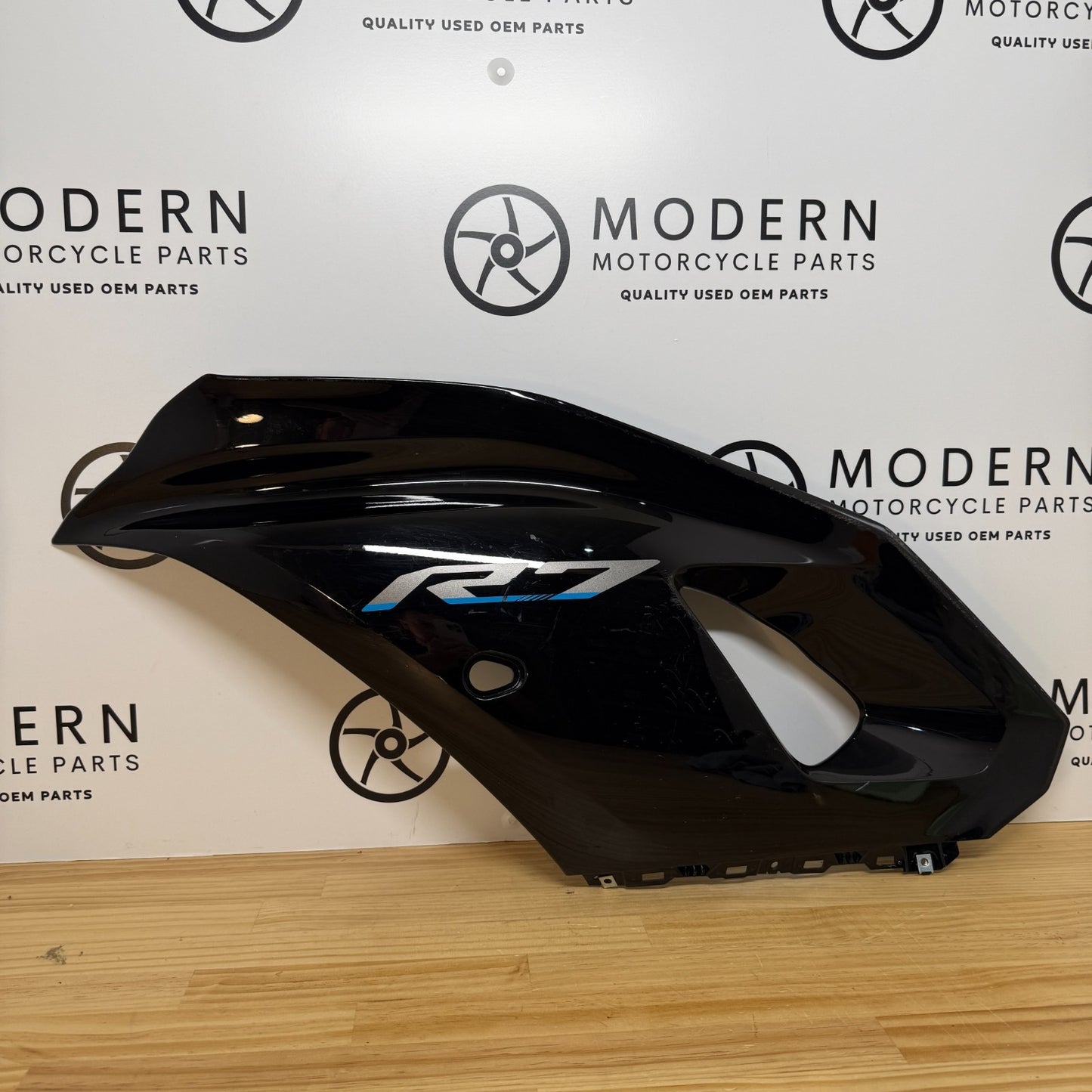 Yamaha YZF-R7 2022-2025 Left Upper Fairing Black BEB-W2835U-00-P0 Genuine OEM
