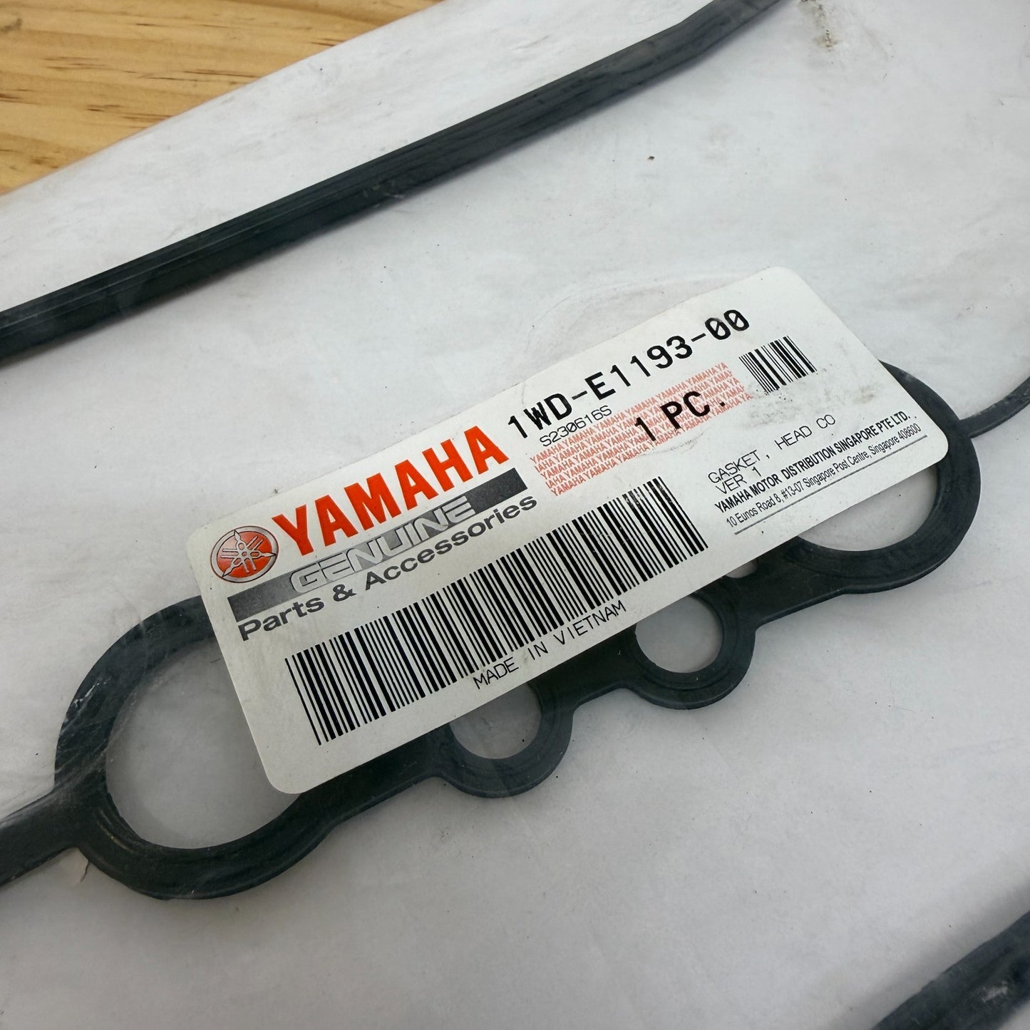 Yamaha YZF-R3 2015-2024 Valve Cover Gasket 1WD-E1193-00 OEM Genuine