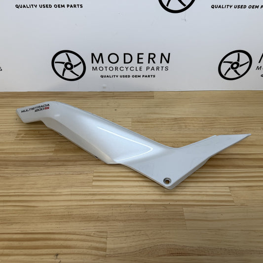Ducati Multistrada 1200S 2010-2014 Right Seat Fairing White 48211621AA.AQ.AW