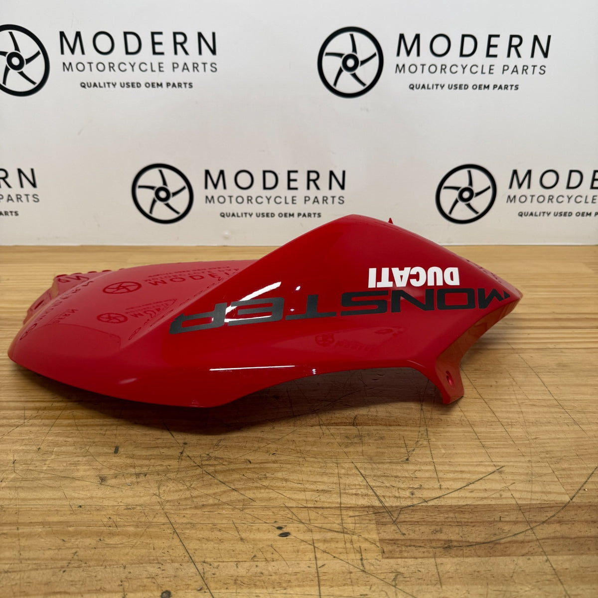 Ducati Monster 937 950 2021-2025 Left Tank Fairing Red 4801C252A Genuine OEM