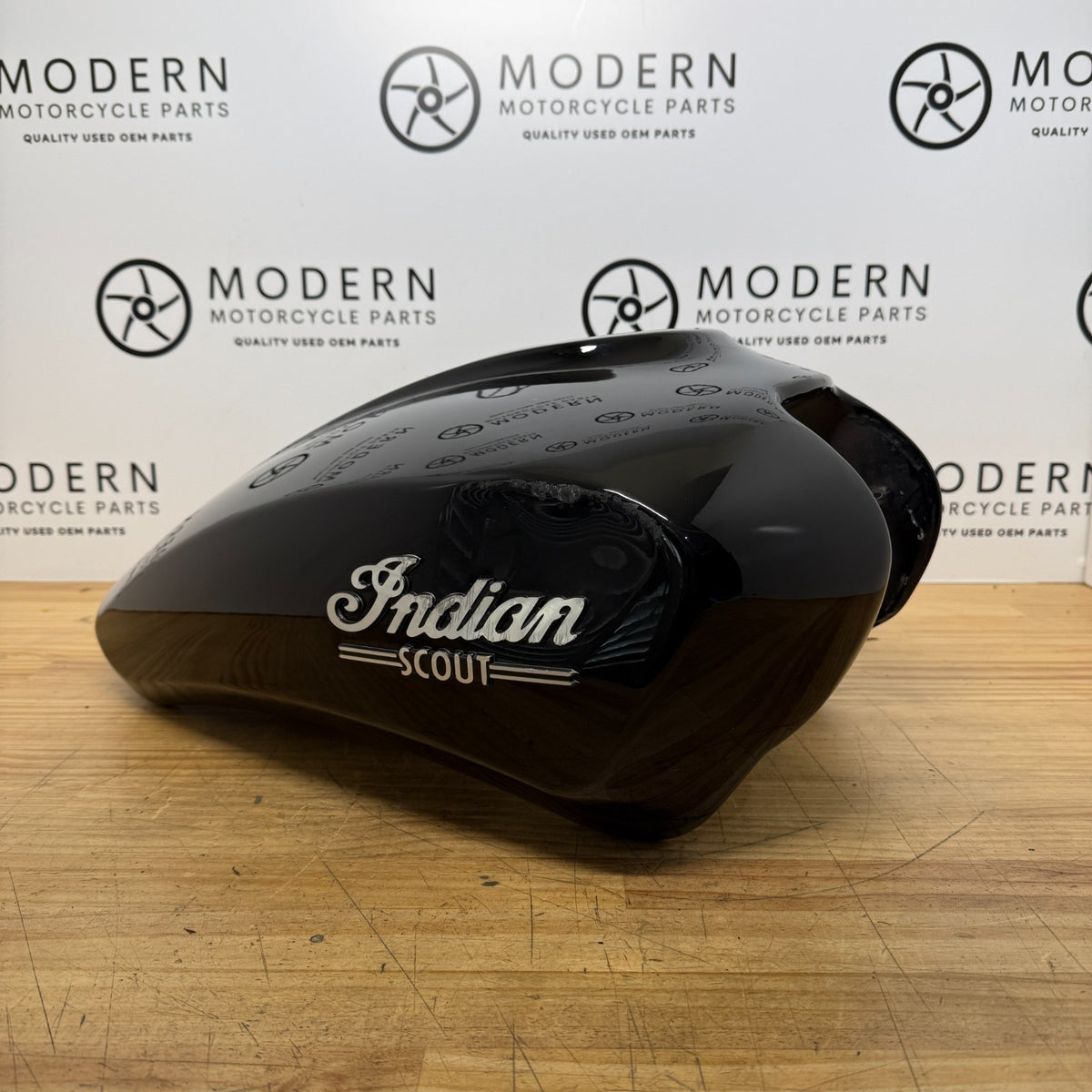 Indian Scout 2015-2021 Fuel Tank Black 1024443-266 Genuine OEM *damage*