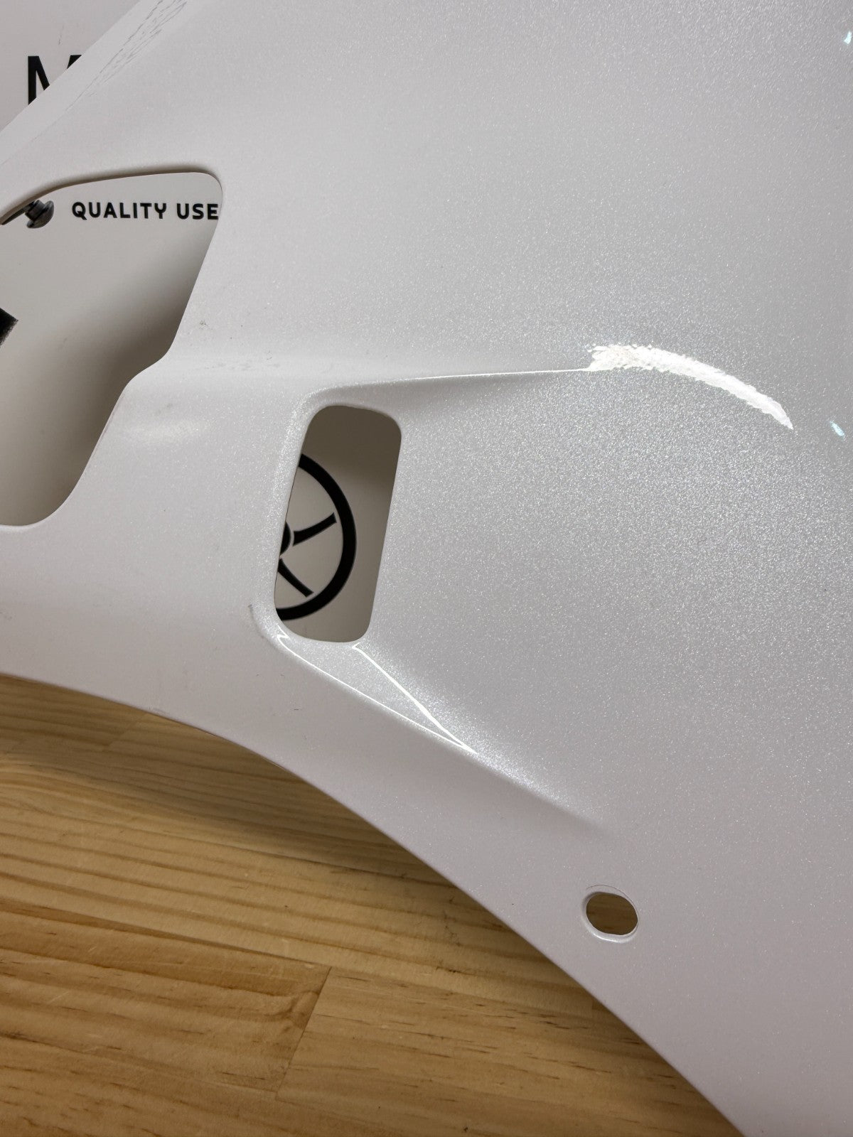 Yamaha YZF-R6 2017-2024 Right Outer Fairing White BN6-W2835V-00-P0 Genuine OEM