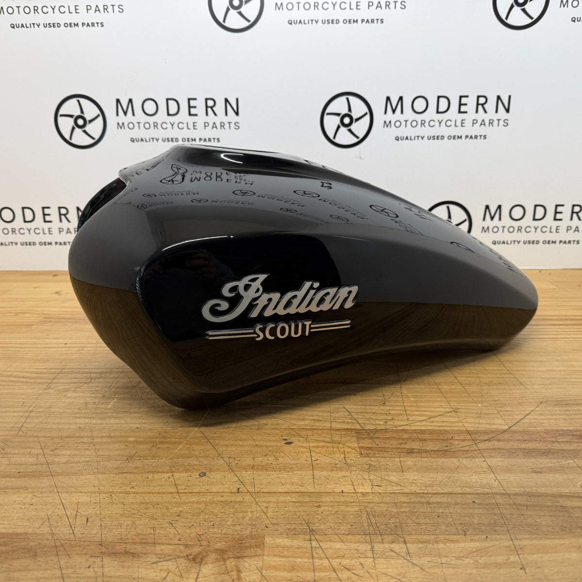 Indian Scout 2015-2021 Fuel Tank Black 1024443-266 Genuine OEM *damage*