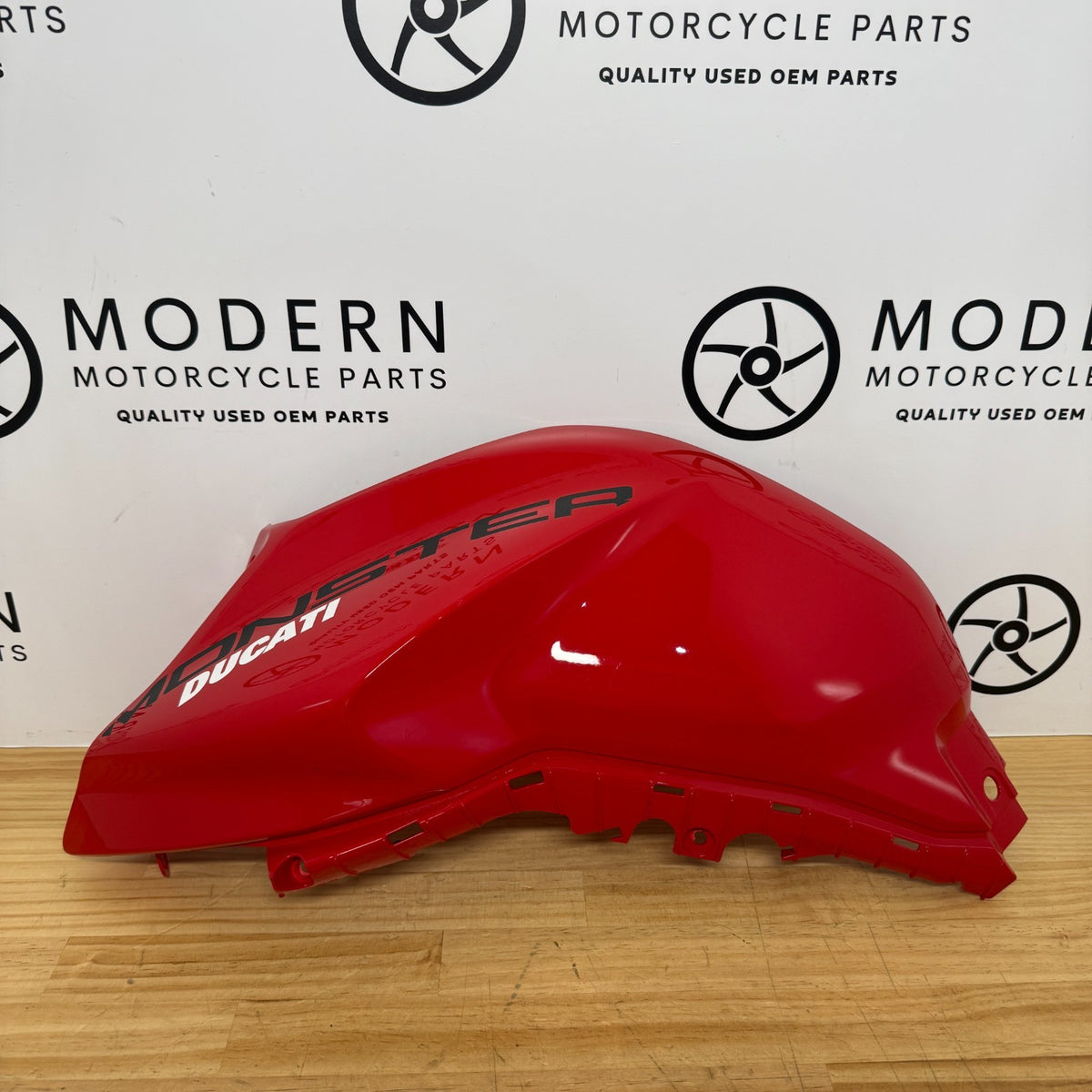Ducati Monster 937 950 2021-2025 Left Tank Fairing Red 4801C252A Genuine OEM