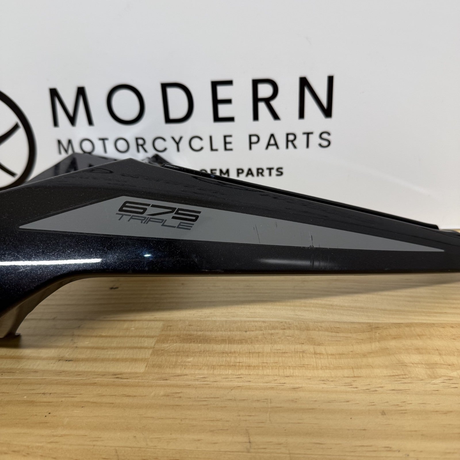 Triumph Daytona 675R 675 2013-2017 Left Tail Fairing Black T2309448 OEM