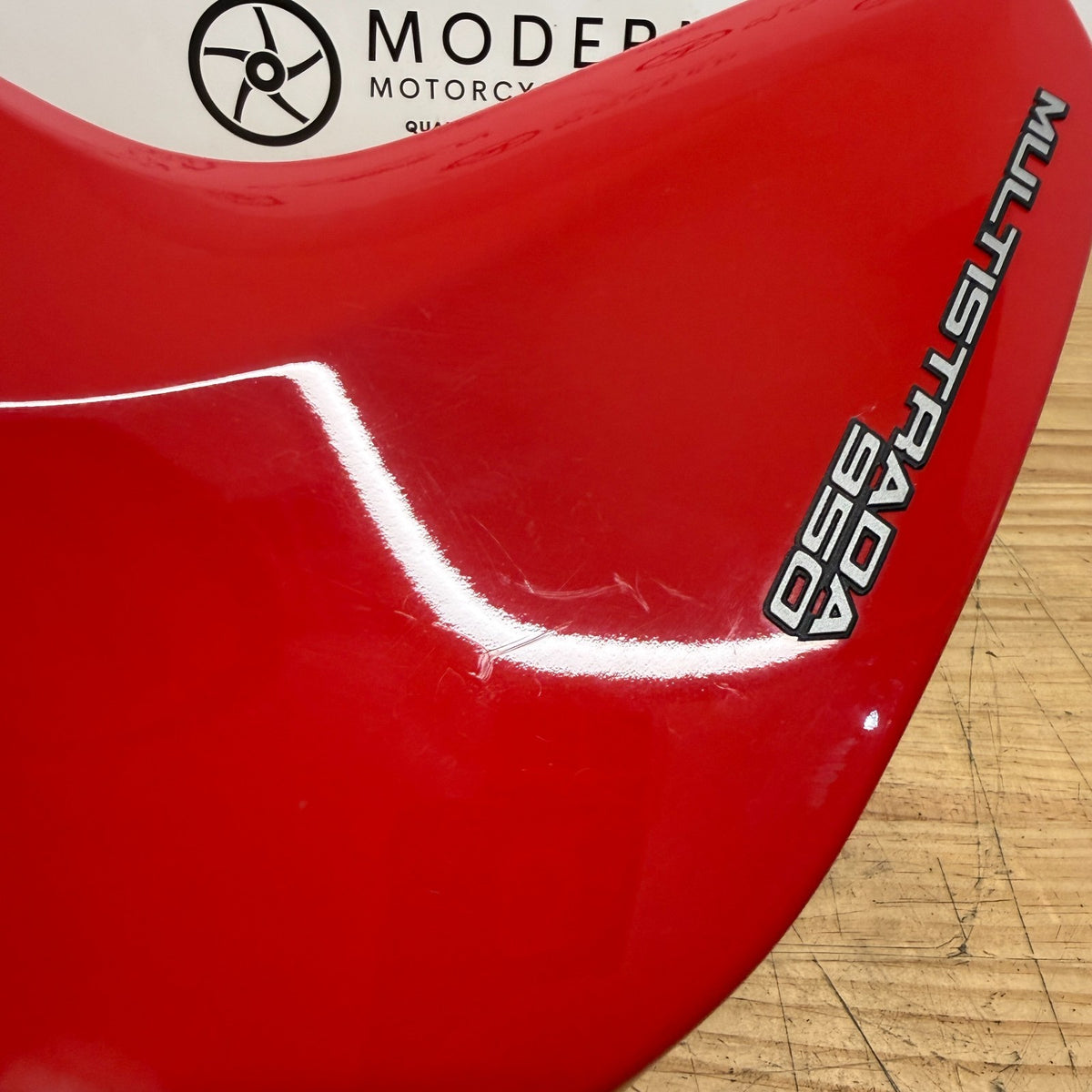 Ducati Multistrada 950 1200 Left Radiator Fairing Red 48016851A Genuine OEM
