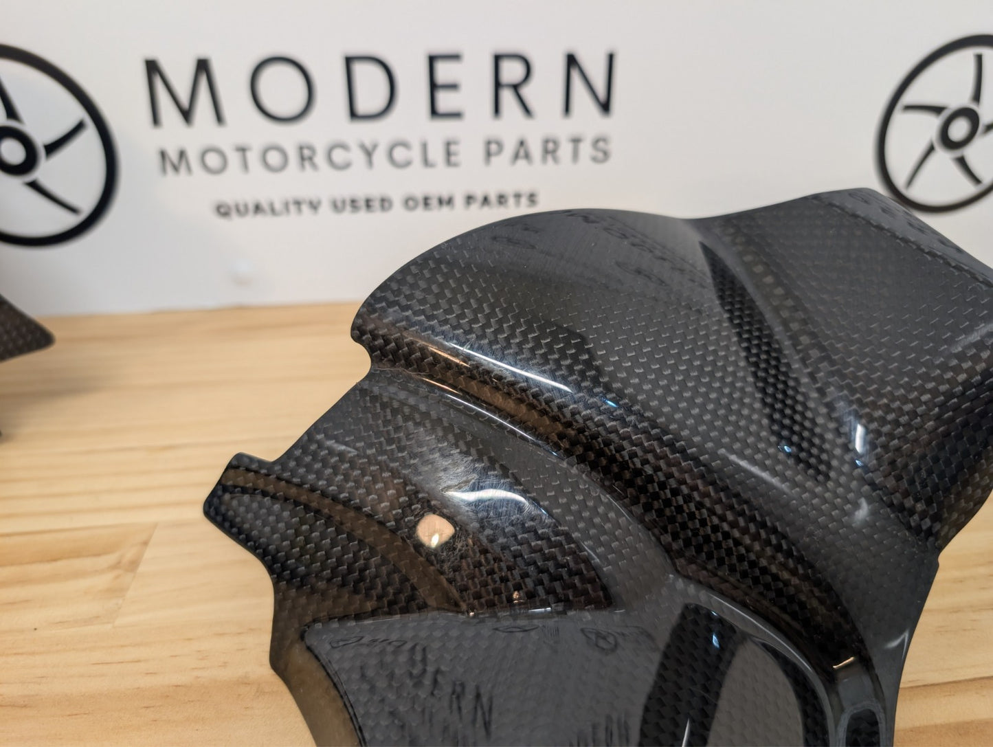 Triumph Daytona 675R 2013-2017 Carbon Dash Infill Panels T2309398 T2309397 OEM