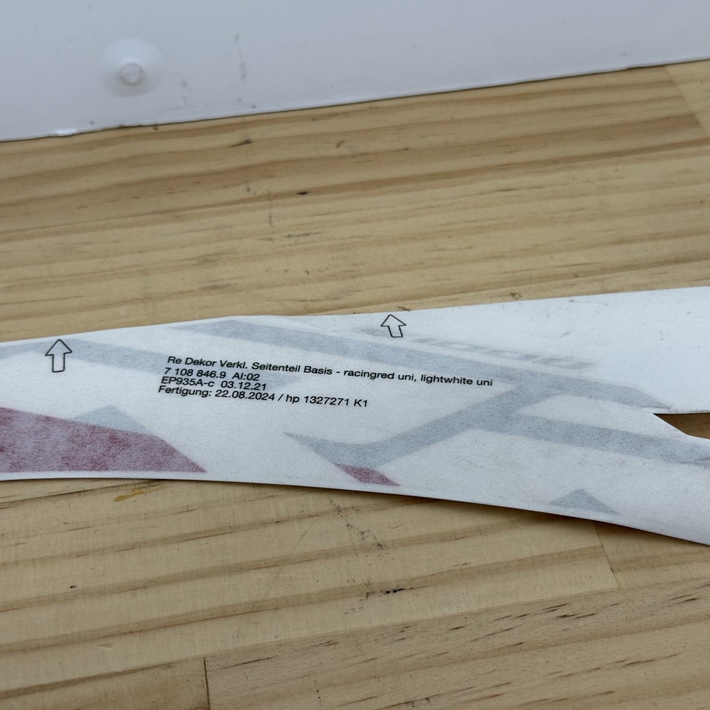 BMW S1000RR 2023-2024 Right Fairing Decal OEM 51147108846