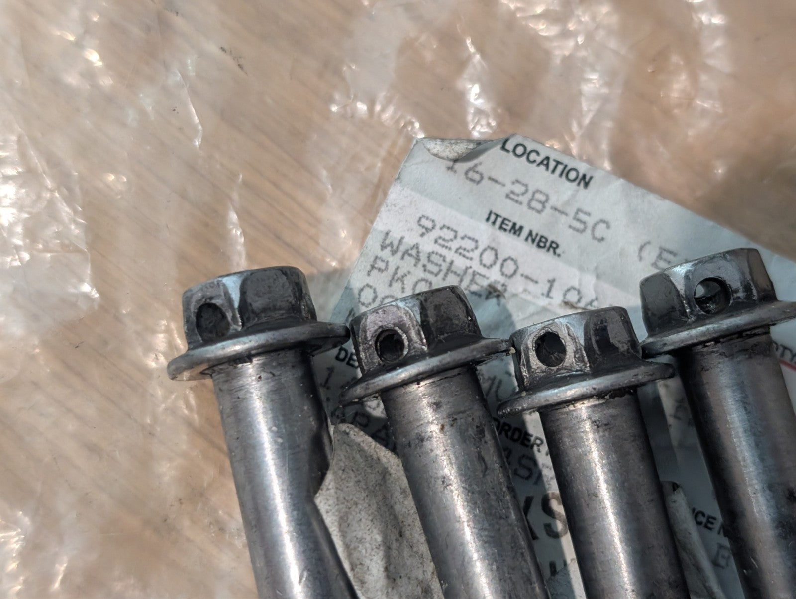 Kawasaki OEM Brake Caliper Bolts Cross Drilled x4 921531890