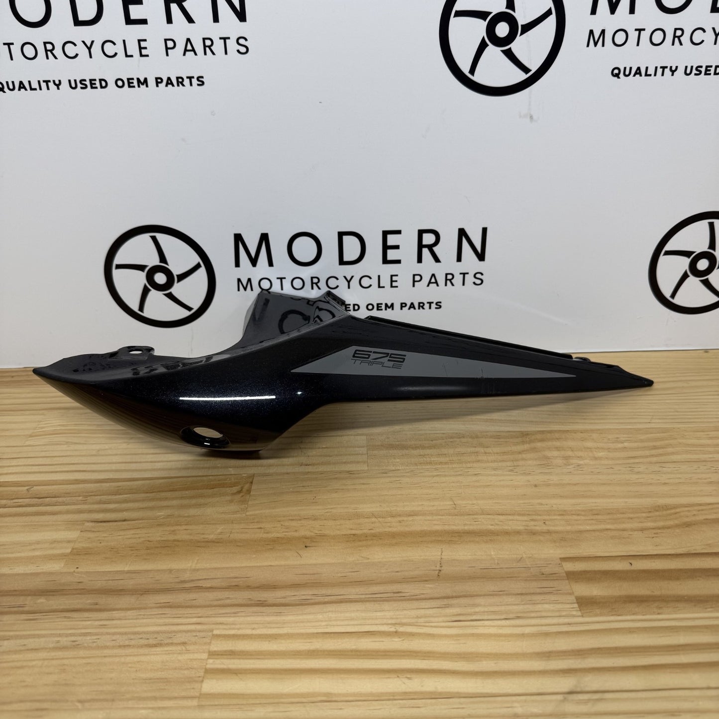 Triumph Daytona 675R 675 2013-2017 Left Tail Fairing Black T2309448 OEM