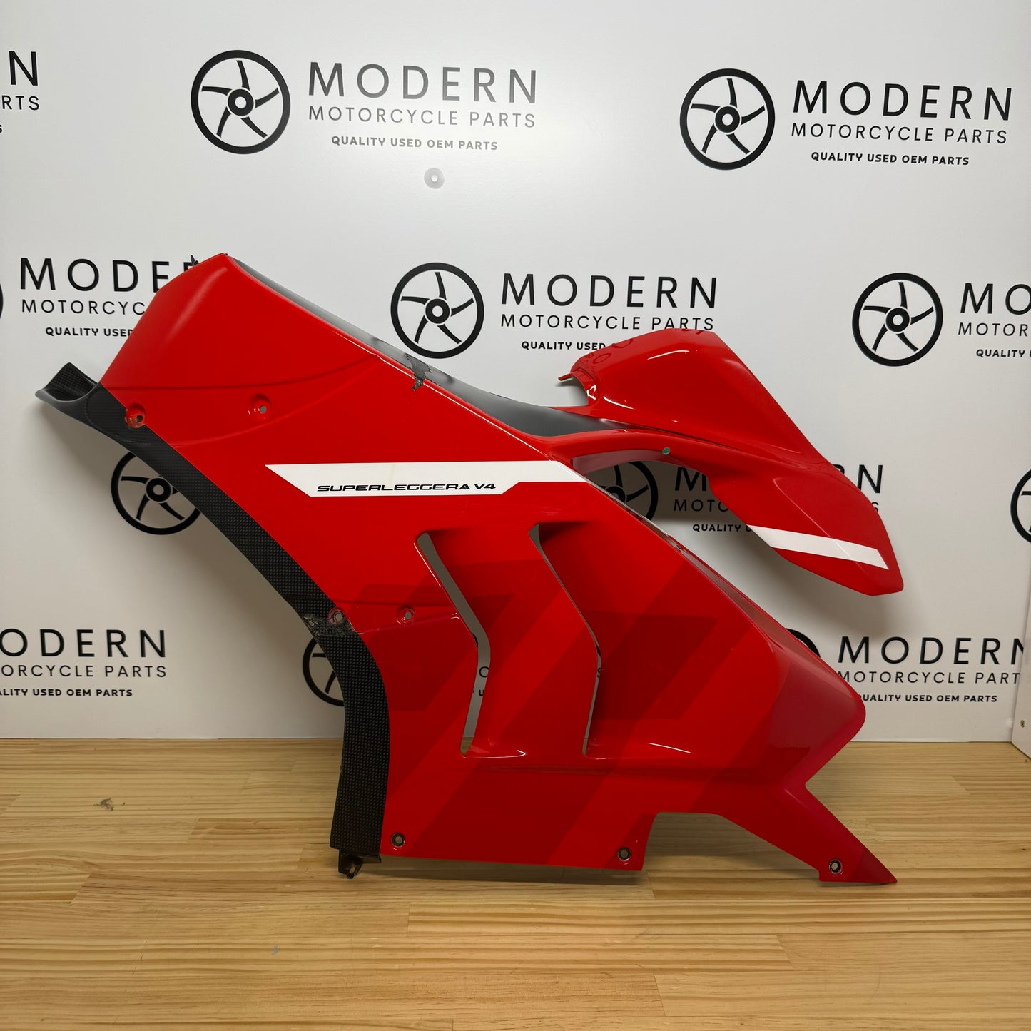 2021 Ducati Superleggera V4 Left Upper Half Fairing 48014041BA OEM Genuine