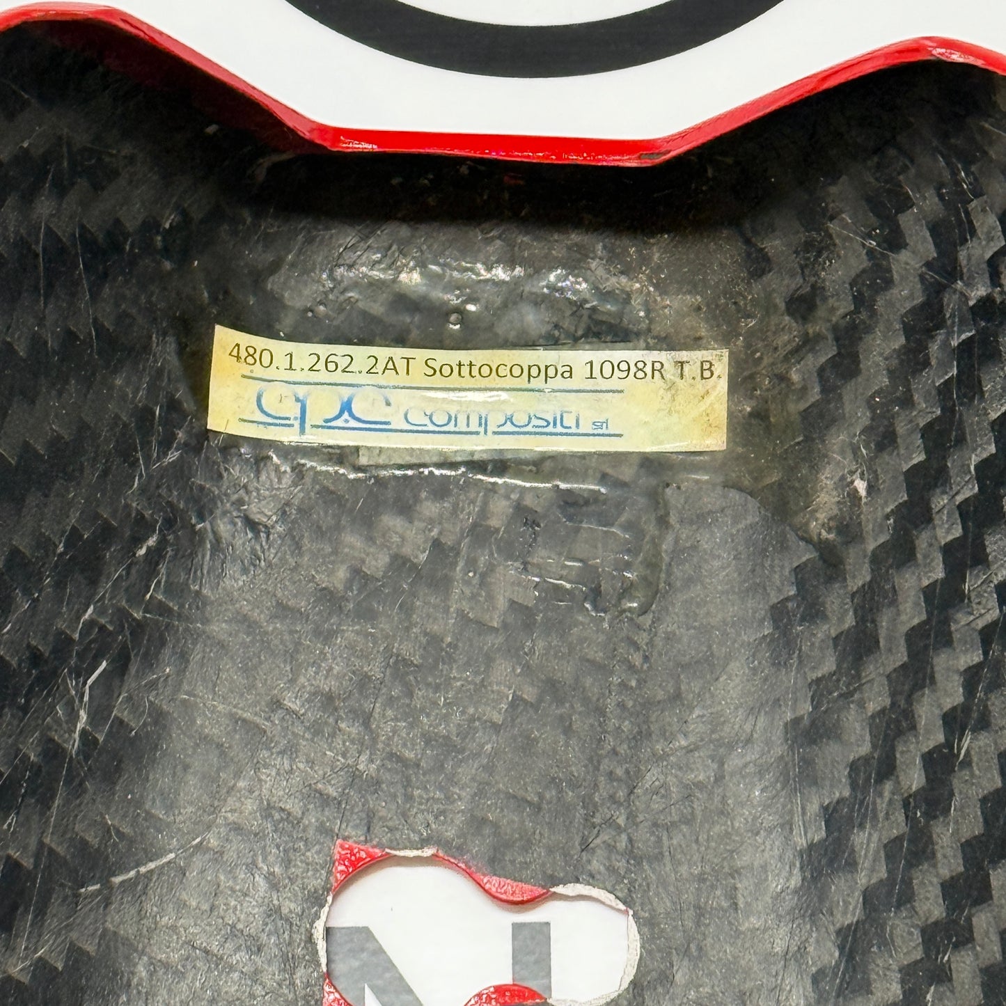 2009 Ducati 1098R Troy Bayliss LE Carbon Fibre Belly Pan 48012622AT Genuine OEM